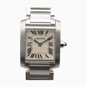 CARTIER Tank francaise SM Montre-Bracelet W51008Q3 Quartz Beige Acier Inoxydable W51008Q3