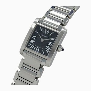 Asian Limited Edition Tank Francaise Watch for Women in Quartz & Stainless Steel from Cartier