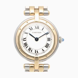 CARTIER Panthere SM Watch Stainless Steel 1057920 Quartz Ladies 2 Row Overhauled