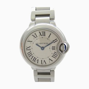 Montre-Bracelet SM Baron Blue en Acier Inoxydable de Cartier