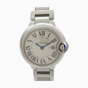 Reloj de pulsera Baron Blue SM de acero inoxidable de Cartier