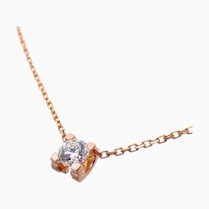 CARTIER C de Diamond Ladies Necklace N7413800 750 Pink Gold