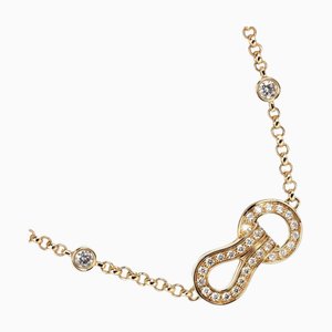 Agraph Halskette aus K18 Gelbgold mit Diamanten von Cartier