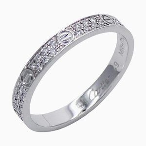 CARTIER Love B4218200 Anillo de oro blanco con diamantes Blanco