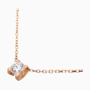 C De Diamond Necklace in 750 Pink Gold from Cartier