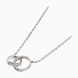 Collar de diamantes CARTIER Baby Love K18 de oro blanco para mujer