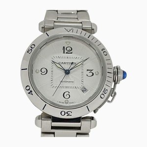 Convex Grid Date Automatic Watch in Stainless Steel from Cartier