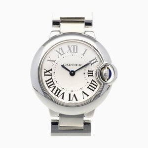 CARTIER Ballon Bleu Uhr Edelstahl 3009 Quarz Damen