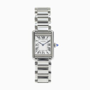 Montre Tank pour Femme avec Cadran Argent de Cartier