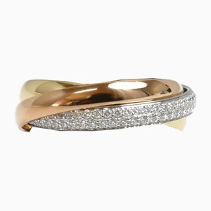 Trinity Pave Diamond Ring with Diamond from Cartier