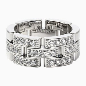 Maillon Panthere 3-Row White Gold Ring from Cartier