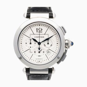 CARTIER Pasha 42mm watch stainless steel 2860 automatic winding men's