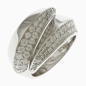 Bague Panthere Griff en Or Blanc K18 avec Diamant de Cartier