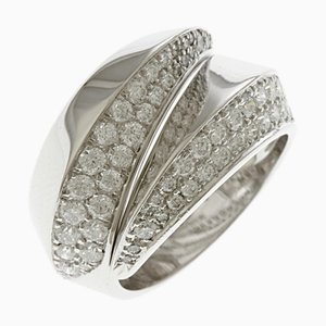 Panthere Griff Ring in K18 White Gold with Diamond from Cartier