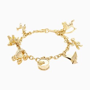 CARTIER Charm 7 Motif K18YG Yellow Gold Bracelet