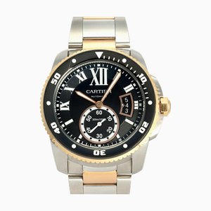 CARTIER Caliber de Diver W7100054 Black Dial Watch Men's