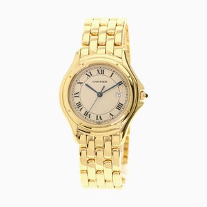 CARTIER Panthere Cougar LM orologio K18 giallo oro/K18YG maschile