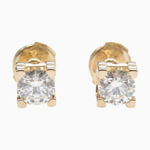 Cartier C Do Boucles d'oreilles en diamant Boucles d'oreilles percées Clear K18Pg [Rose Gold] Clear, Set de 2