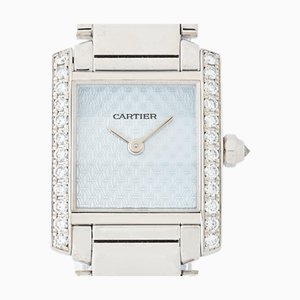 CARTIER Tank Française SM Watch WE101953 750[K18WG] Diamond Quartz