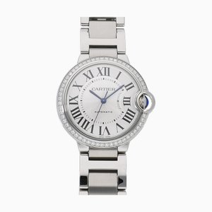 Ballon Bezel Diamond Watch in Silver from Cartier