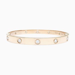 CARTIER Bracciale Love Full Diamond 10P #18 K18PG in oro rosa 291459