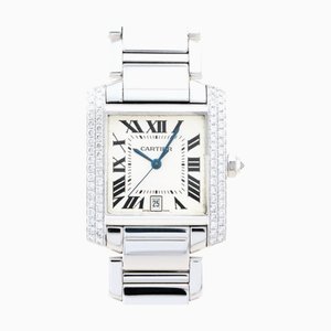 Tank Francaise Silver Dial Watch from Cartier