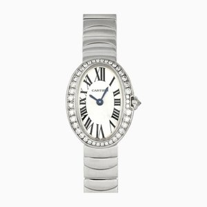 Baignoire Mini Armbanduhr mit silbernem Zifferblatt von Cartier