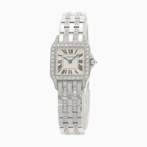 CARTIER WF9003YC Santos Demoiselle SM Diamantuhr K18 Weißgold K18WGx Damen