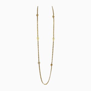 Goldene Macadam Halskette von Celine