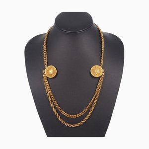 CELINE Chain Vintage Gold Plated Women's Brooch