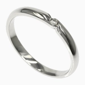1p Diamond & Platinum Ring from Celine