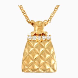 Halskette mit Macadam Bag Motiv und Diamant von Celine