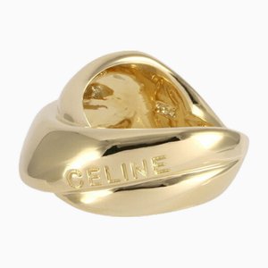 Logo Ring in 18k Yellow Gold from Celine