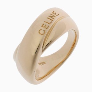 CELINE Double Motif #11 No. 11 Women's K18 Yellow Gold Ring