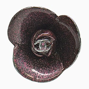 Camelia Coco Mark in metallo marrone di Chanel