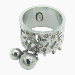 Kugel Charm Ring mit Strass von Chanel