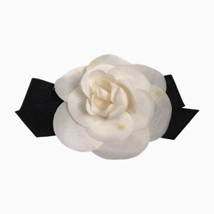 Camellia Corsage White Brooch from Chanel
