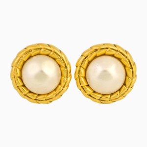 Earrings with Fake Pearl from Chanel, Set of 2