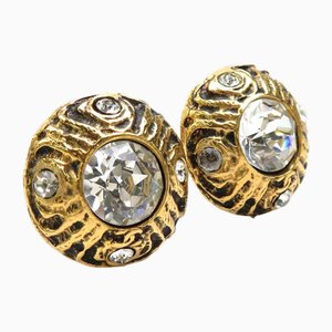 Earrings in Metal/Rhinestone Gold/Silver Womens E55832a from Chanel, Set of 2
