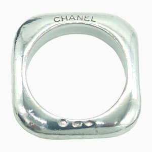 Anello quadrato nr. 16 in argento 925 di Chanel