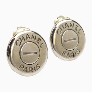 Boucles d'Oreilles en Métal Argent de Chanel, Set de 2