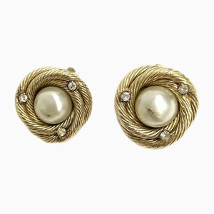 Faux Pearl Earrings from Chanel, Set of 2