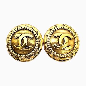 Vintage Cocomark Earrings from Chanel, Set of 2