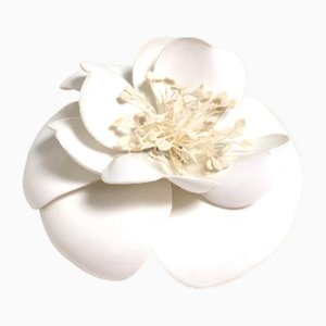 Corsage White Brooch from Chanel