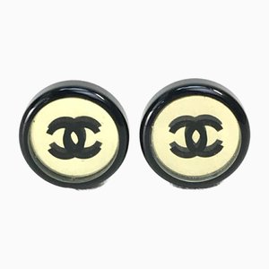CC Coco Mark Earrings from Chanel, Set of 2