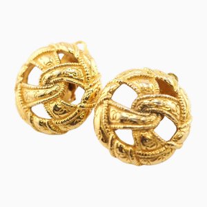 Twist Motif Coco Mark Earrings in Gold from Chanel, Set of 2