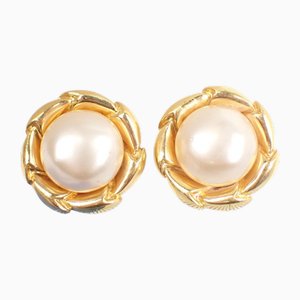 Fake Pearl with Blister Earrings from Chanel, Set of 2