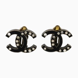 Earrings with Rhinestone in Metal from Chanel, Set of 2