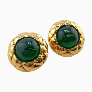 Chanel Gripore Earrings Gold Ladies, Set of 2