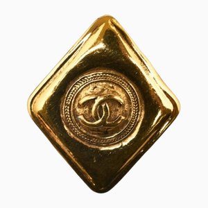 Broche Coco Mark de diamantes bañados en oro de Chanel